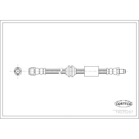 Corteco Brake Hose, 19035287 19035287